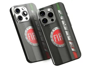 Fiat Étui Téléphone Style Sport Racing